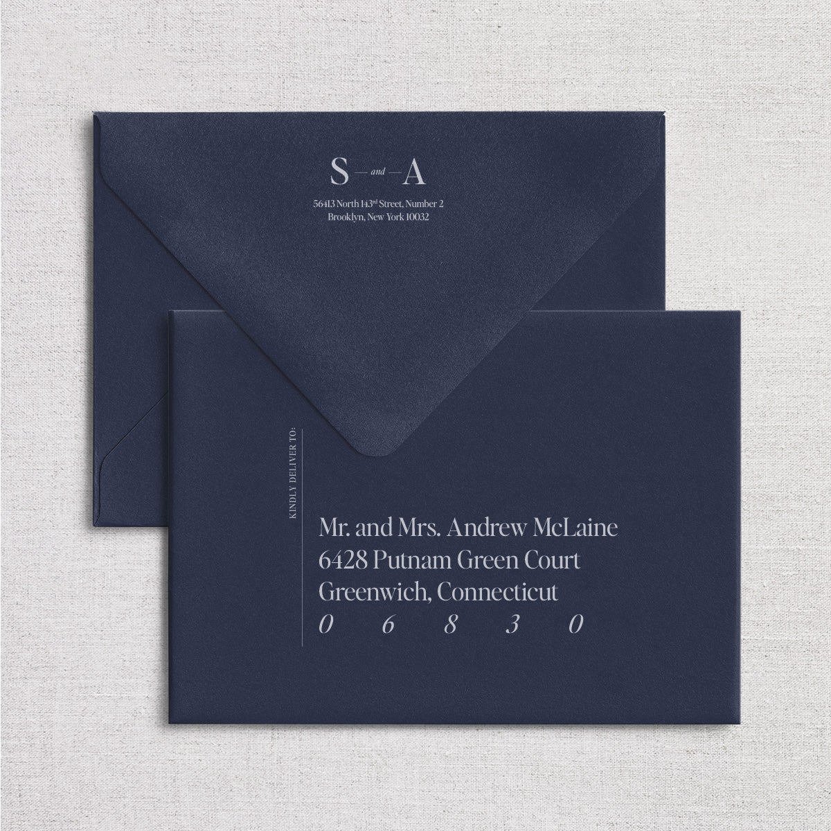 Peabody Wedding Invitation & Envelope