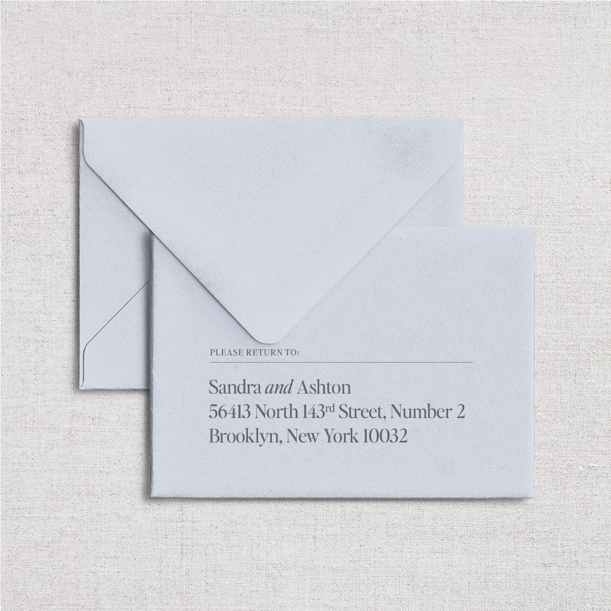 The Peabody Wedding Reply Card + Envelope