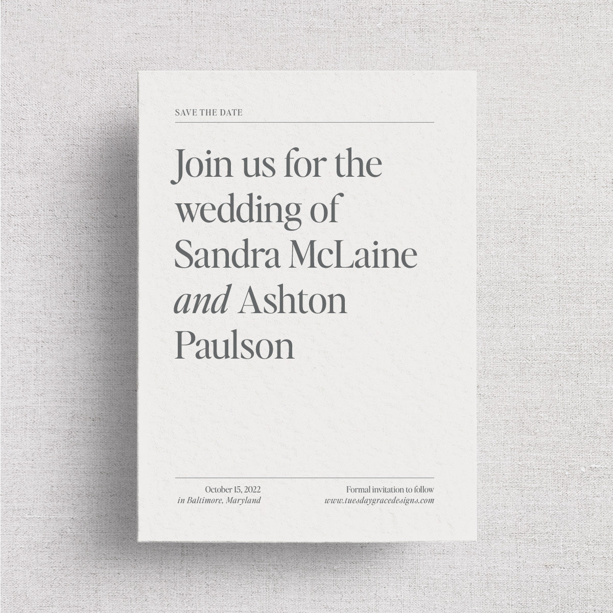 Peabody Wedding Save the Dates