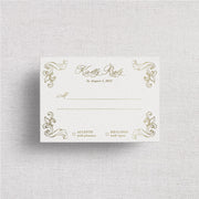 The Savannah Wedding Reply Card + Envelope