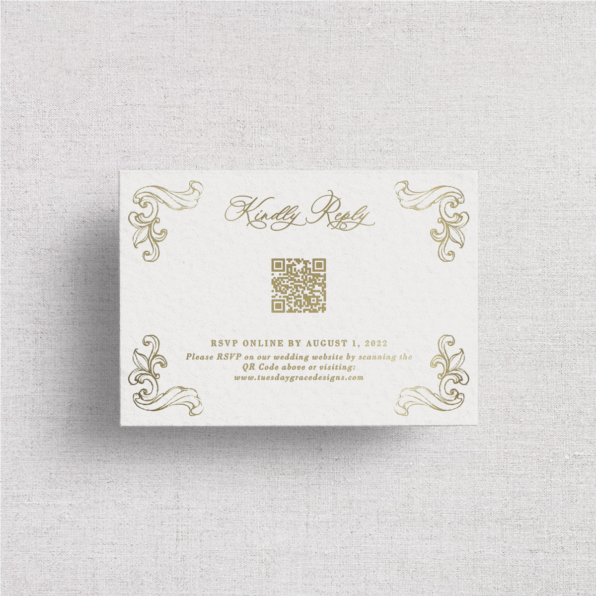 The Savannah Wedding Website Card