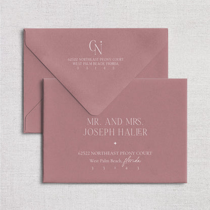 Sedona Wedding Invitation & Envelope