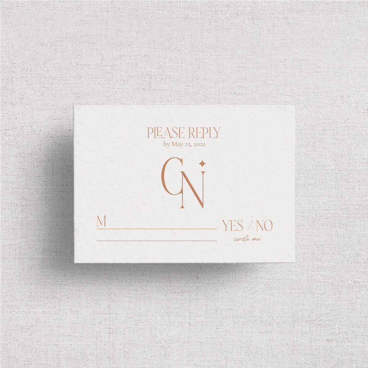 The Sedona Wedding Reply Card + Envelope