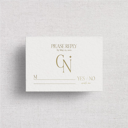 Sedona Wedding Reply Card + Envelope