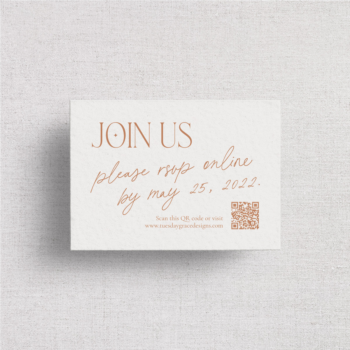 Sedona Wedding Website Card