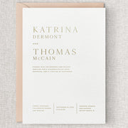 Isla Wedding Invitation & Envelope