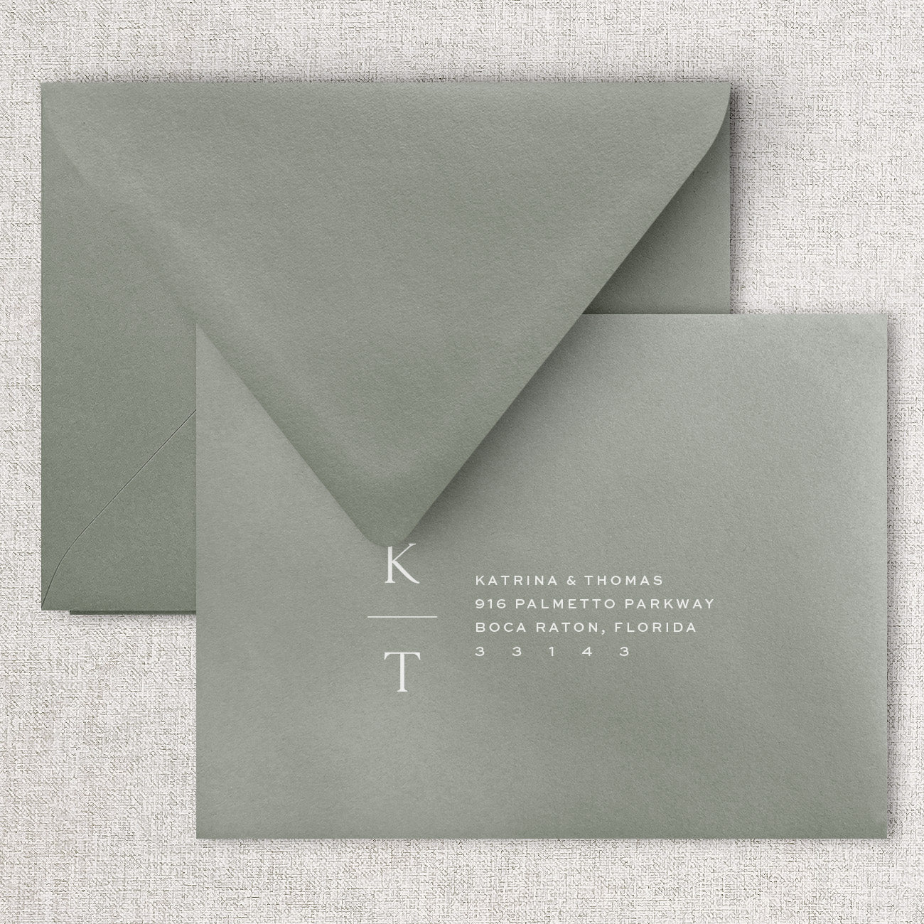 Isla Wedding Reply Card + Envelope