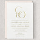 Newport Wedding Invitation & Envelope