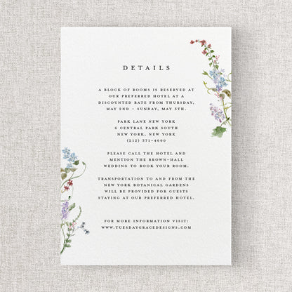 Wild Flora Insert Card (Large)