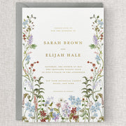 Wild Flora A7 Wedding Invitation & Envelope
