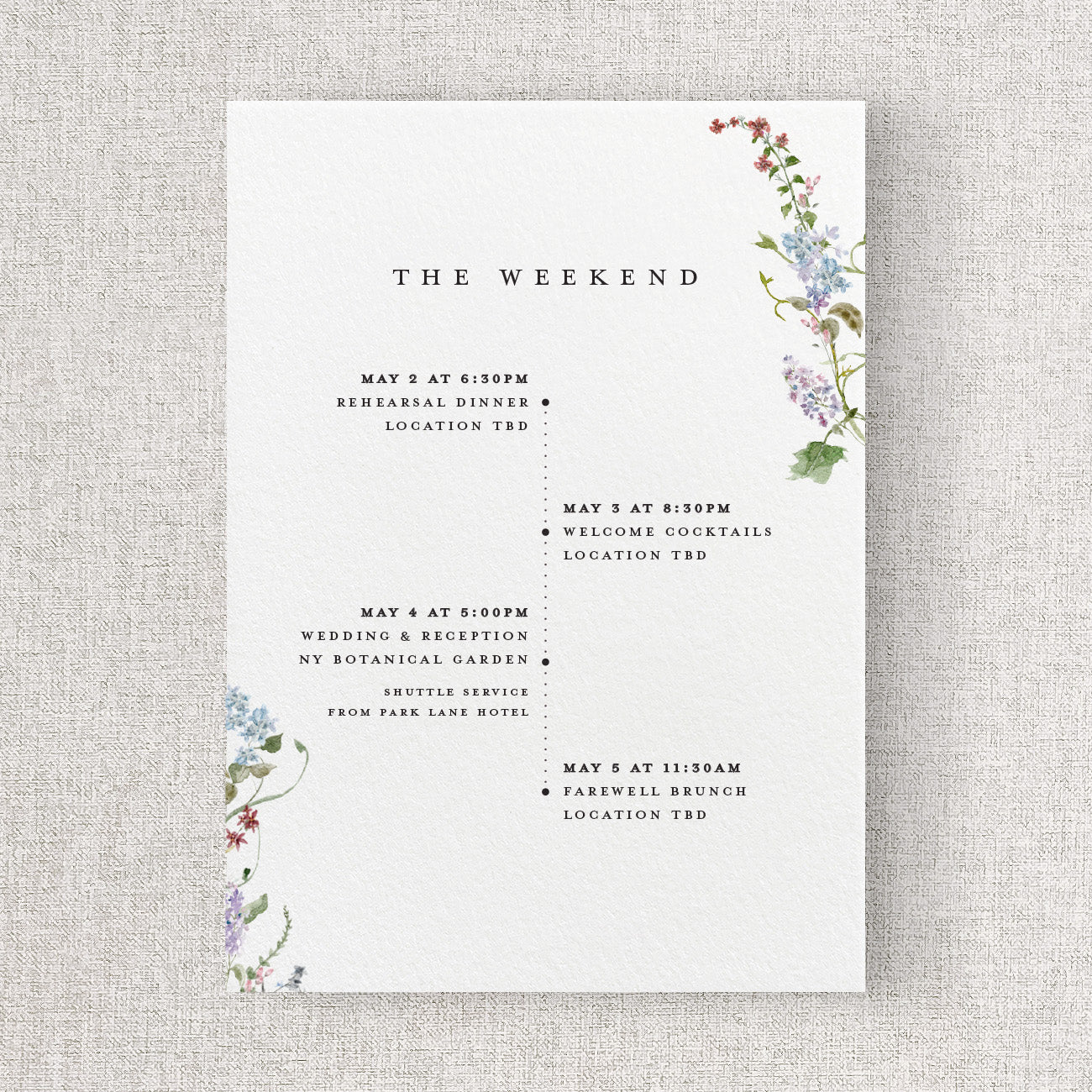 Wild Flora Insert Card (Large)