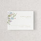 Wild Flora Wedding Reply Card + Envelope