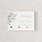 Wild Flora Wedding Reply Card + Envelope