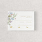 Wild Flora Wedding Reply Card + Envelope