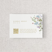 Wild Flora Wedding Website Card